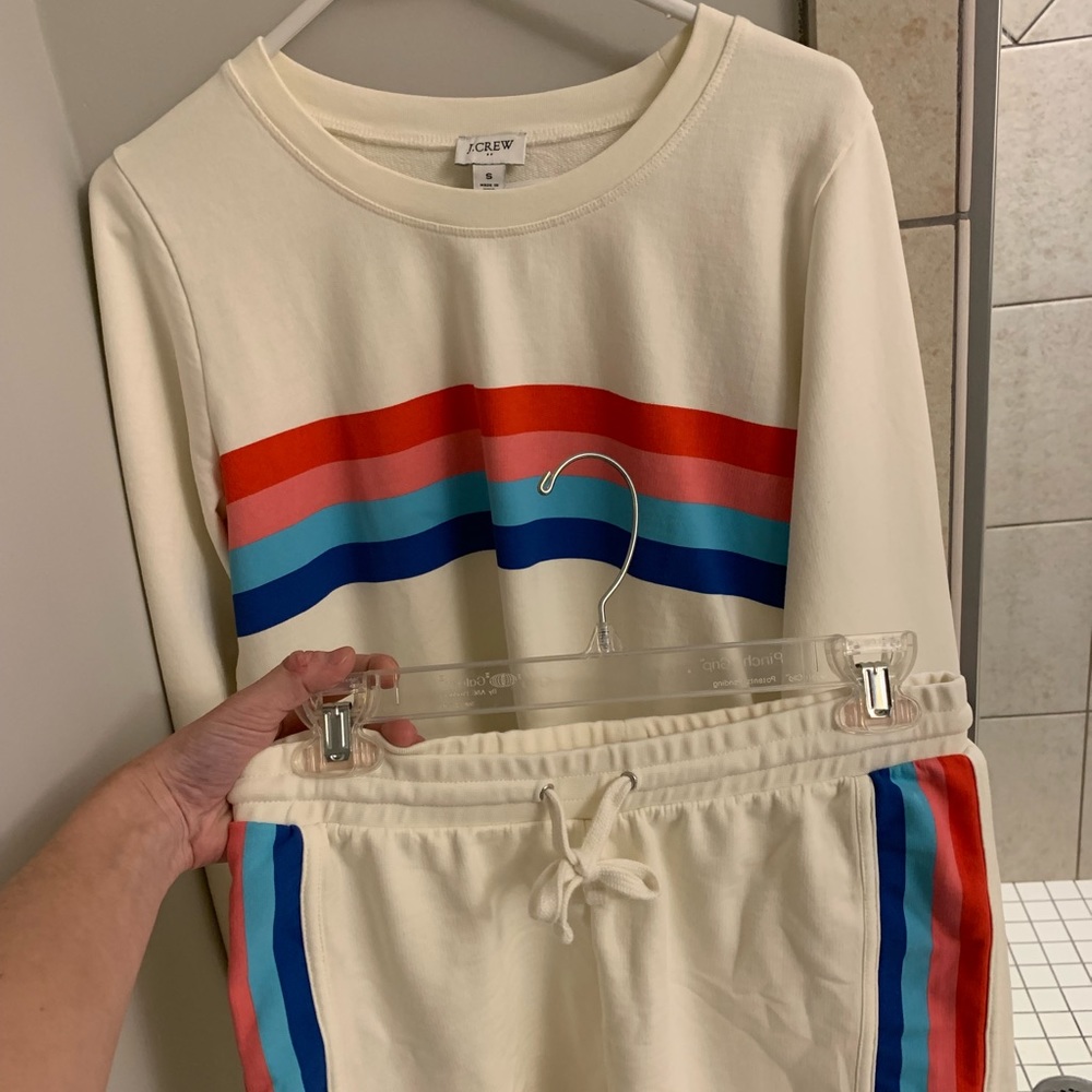 Jcrew sweatshirt, shorts, and socks bundle